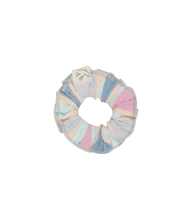 Jenest Jenest scrunchie multicolour stripe mint