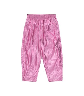 Tiny Cottons Tiny Cottons shiny barrel pants metallic pink