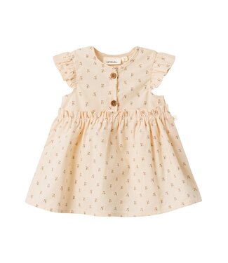 Lil 'Atelier baby dress amaja capsl turtledove