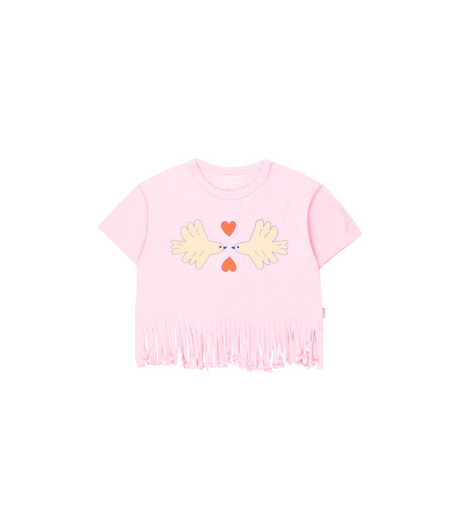 Tiny Cottons Tiny Cottons doves tee ligth pink