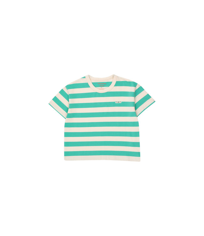 Tiny Cottons Tiny Cottons stripes tee light cream/emerald