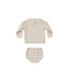 Quincy mae Quincy Mae bailey knit set heathered oat stripe