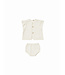 Quincy mae Quincy Mae penny knit set ivory