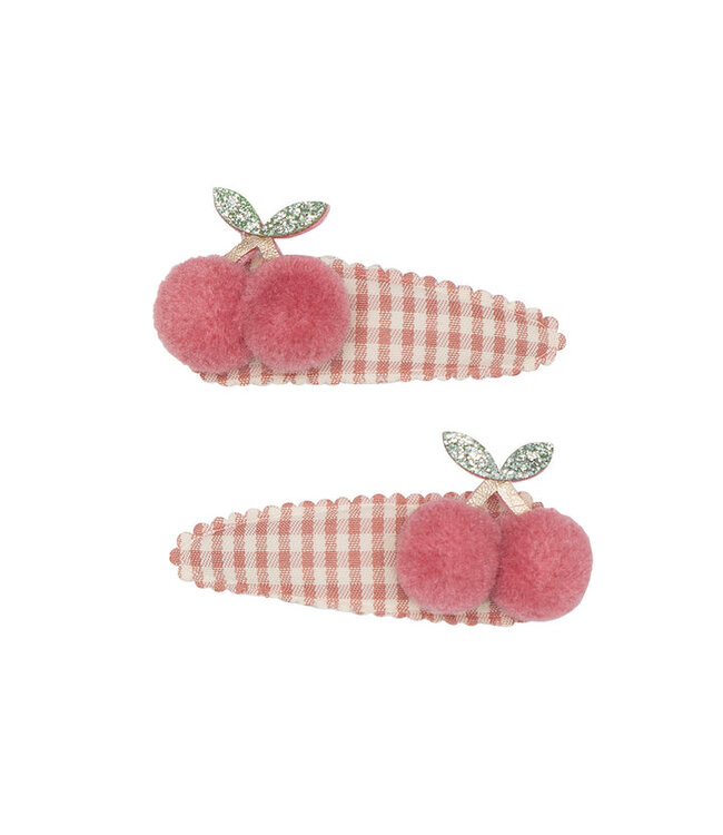 Mimi & Lula Mimi & Lula gingham cherry clips