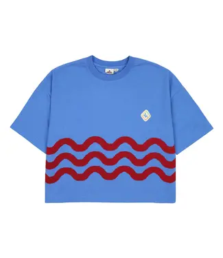 Jelly Mallow Jelly Mallow wave t-shirt blue