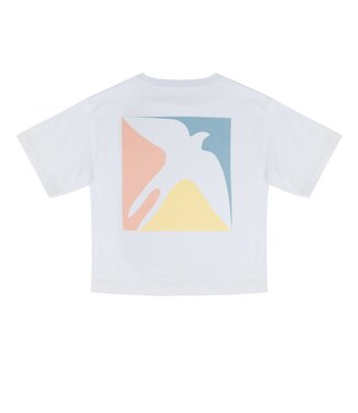 Jenest Jenest t-shirt mase oversized logo water blue