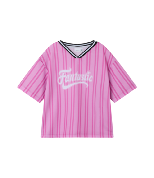 name it Name it felicity baseball t-shirt fantastic pink