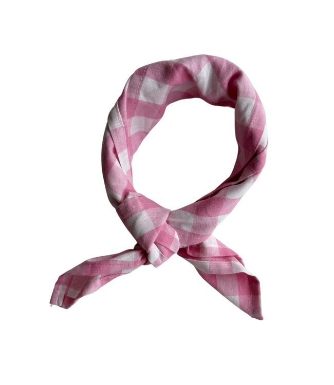 Studio Nilala Studio nilala scarf checker pink