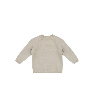 Quincy mae Quincy Mae knit sweater heathered ash