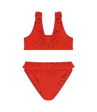 Beachlife Beachlife bikini fiery red ruffle