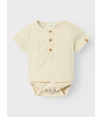 Lil 'Atelier Lil 'Atelier baby homa body shirt bleached sand