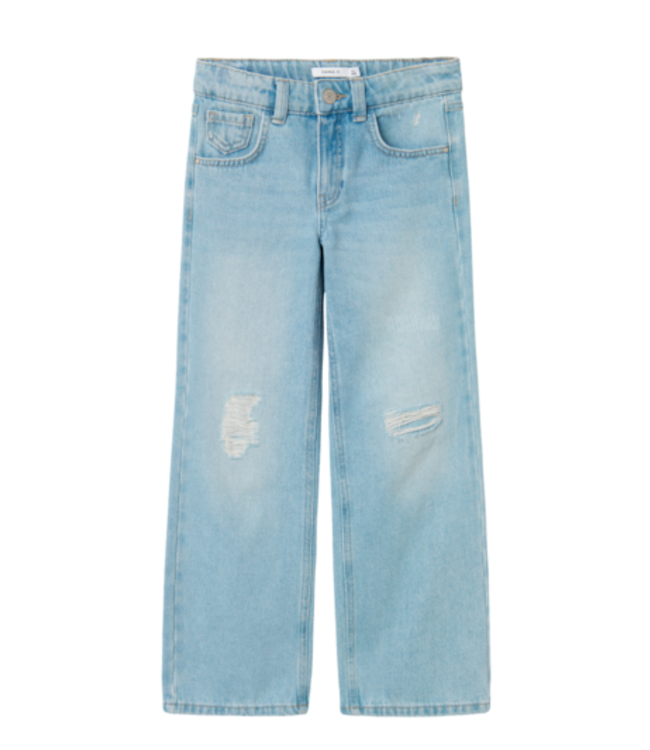 name it Name it rose wide jeans distressed wide