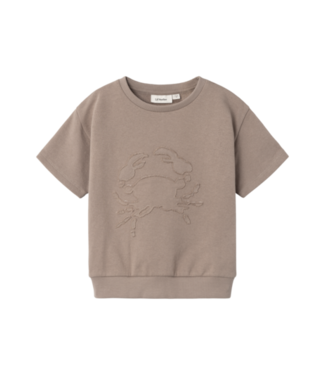 Lil 'Atelier Lil 'Atelier sweat t-shirt jobo mocha merinque