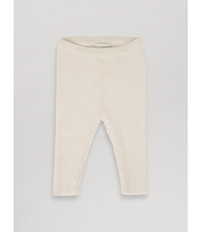 Serendipity baby knit leggings off white