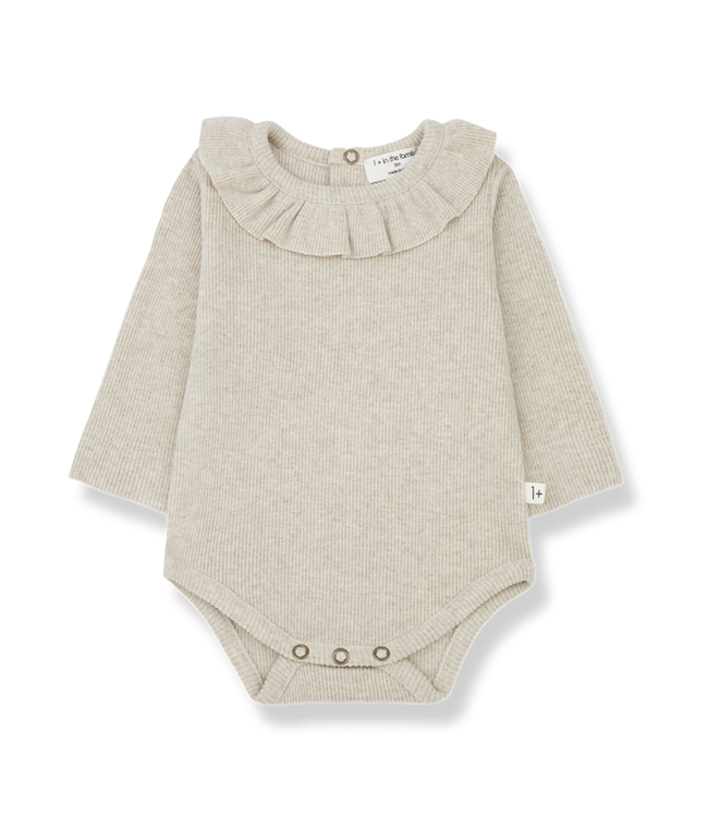 1+ in the family vera romper oatmeal