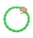 By Eloise bangle band palm tree neon green