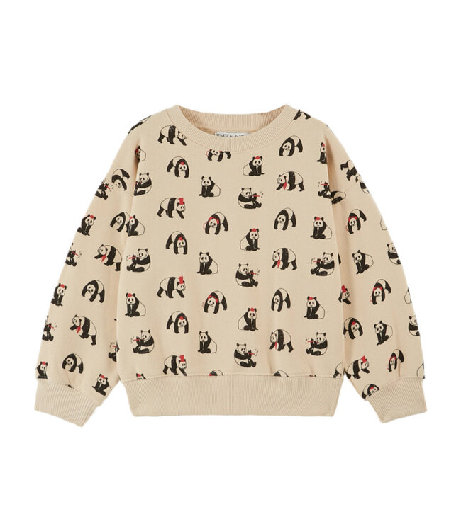 Emile Et Ida sweater molleton panda brioche