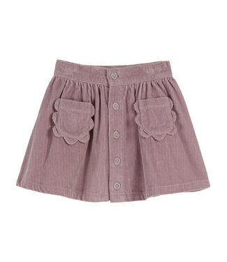 Emile Et Ida skirt poches fleurs mauve