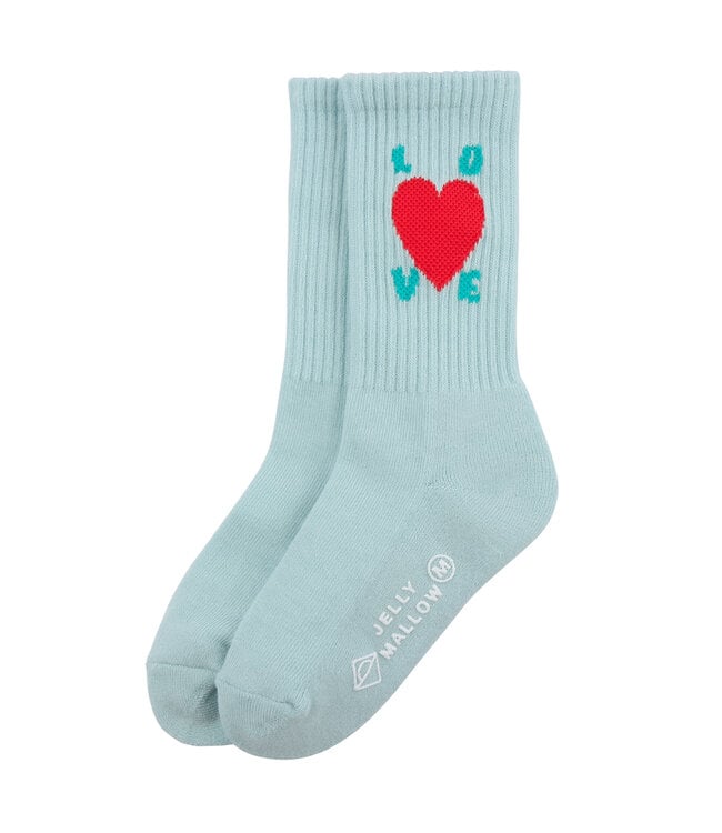 Jelly Mallow socks love  sports blue