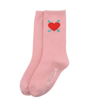 Jelly Mallow socks love tarry pink