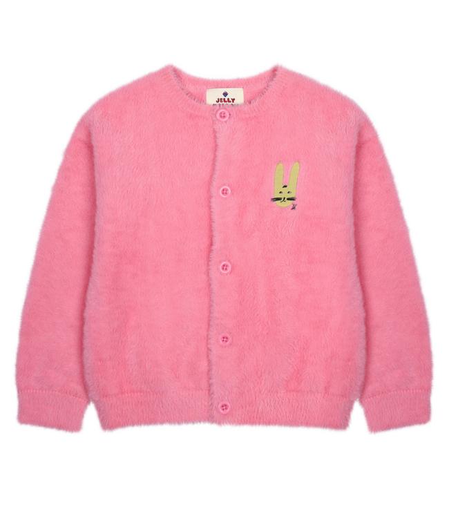 Jelly Mallow cardigan rabbit pink