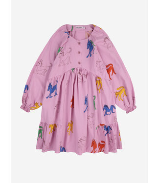 Bobo Choses dress wonder horse all over pink