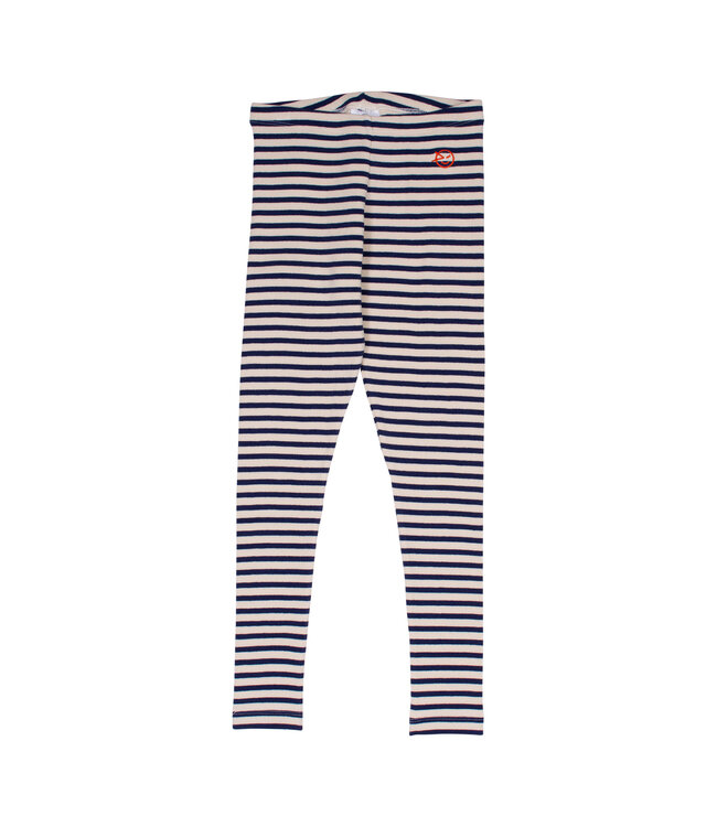 Wynken stripe leggings navy/ecru