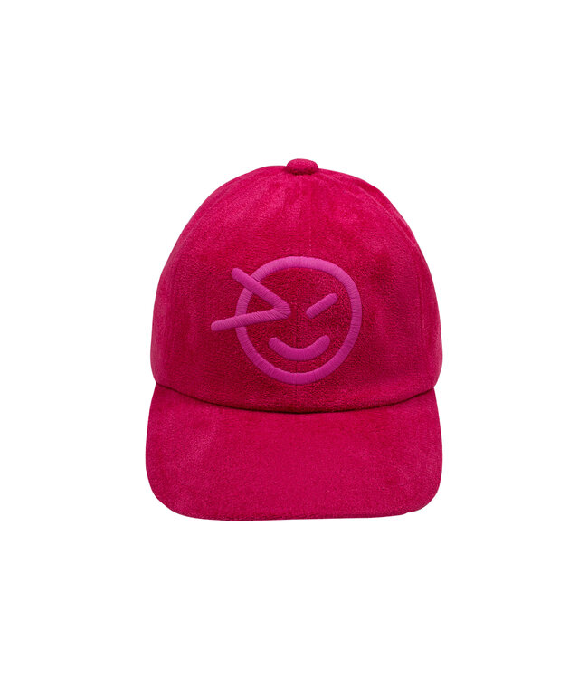 Wynken velour cap magenta