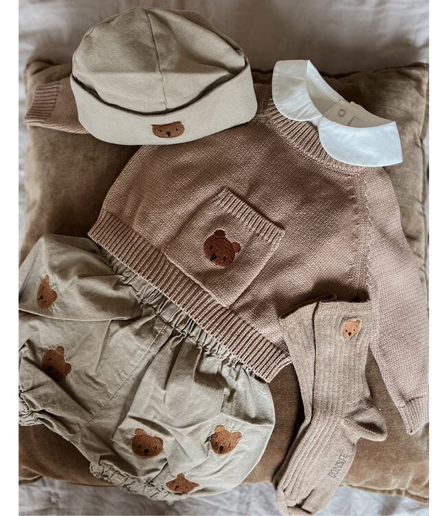 Donsje  loeke bear sweater hazelnut