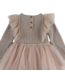 Donsje baby bille dress lavender brown