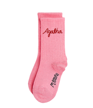 Mini Rodini agatha socks pink