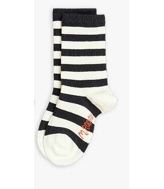 Mini Rodini society socks black stripe