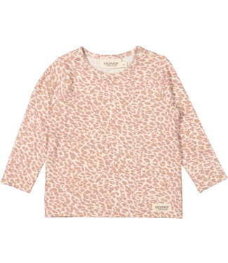 MarMar Copenhagen leopard baby longsleeve powder taupe