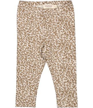 MarMar Copenhagen leopard baby leggings forest brown