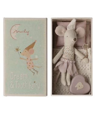 Maileg Maileg tooth fairy mouse little sister in matchbox