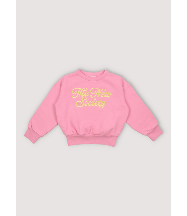 The new society palmer sweater blush pink