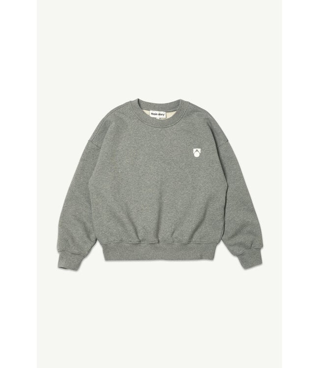 Main Story bubble sweatshirt grey melange fleece