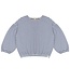 Jenest isa longsleeve t-shirt coral blue ecru stripe/grey melange