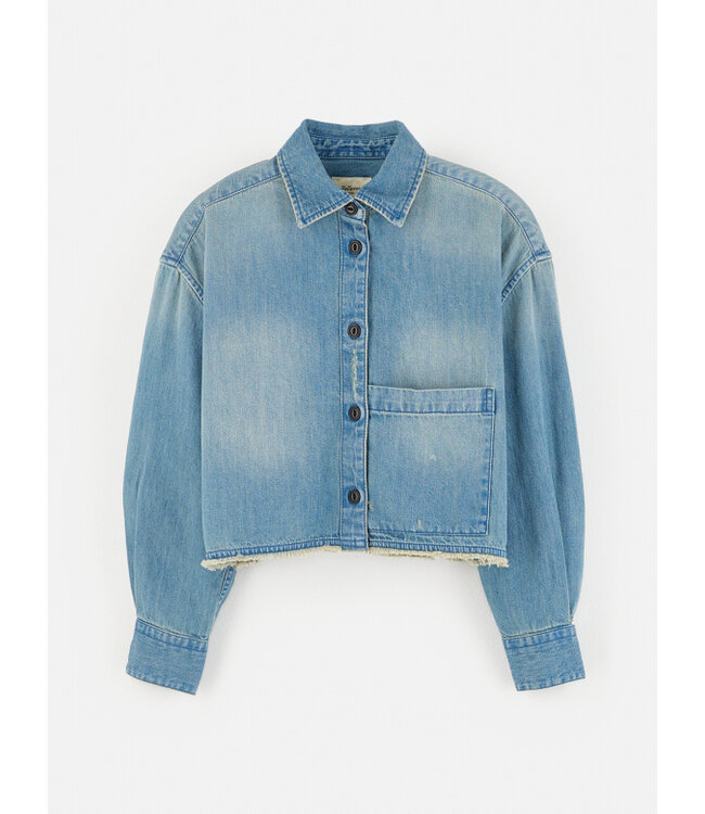 Bellerose kids wiggle shirt blue stone