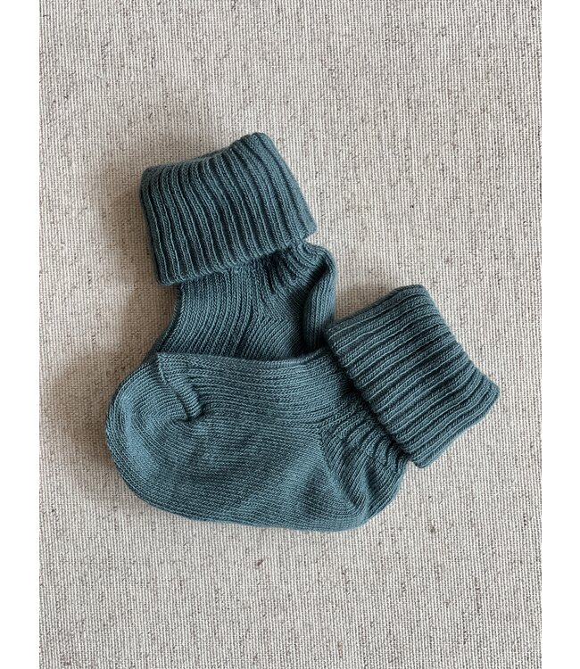 MP Denmark cotton rib baby socks north atlantic