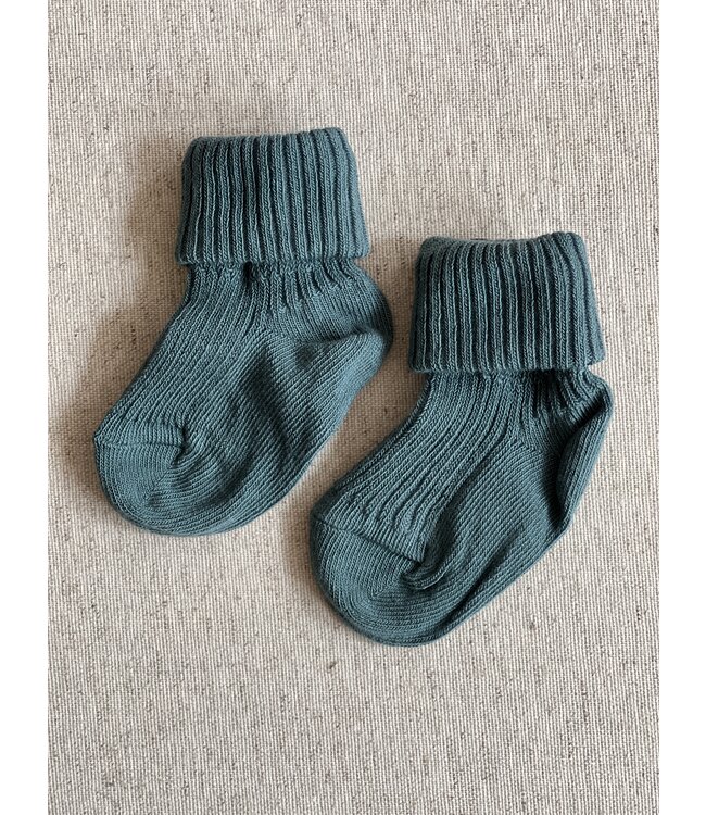 MP Denmark cotton rib baby socks north atlantic