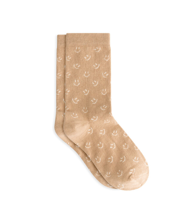 Charlie Petite jules smiley all over socks light pink melange