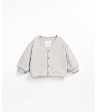 jersey cardigan beige