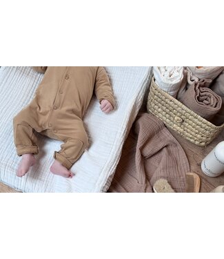 Meyco Meyco 3-pack swaddle offwhite/ soft sand/taupe 70x70