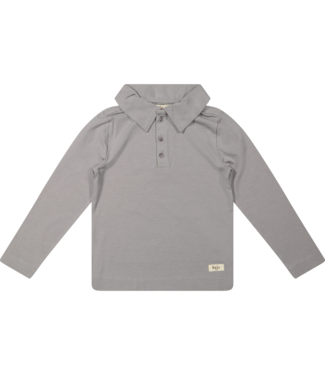 Baje Studio findon jersey longsleeve polo greyish blue