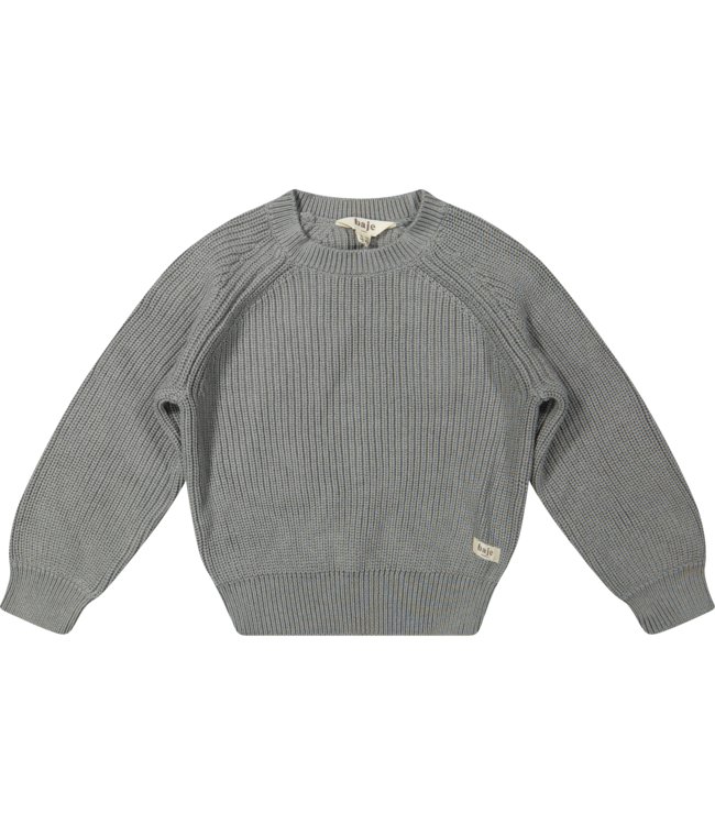 Baje Studio baby harrow knit pullover greyish blue