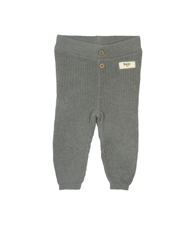 Baje Studio  brawdy knitted pant greyish blue