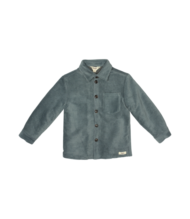 Baje Studio chaldon corduroy teddy jacket greyish blue