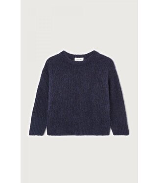 American Vintage Kids knit sweater east navy chine