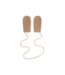 Gray label knitted mittens biscuit